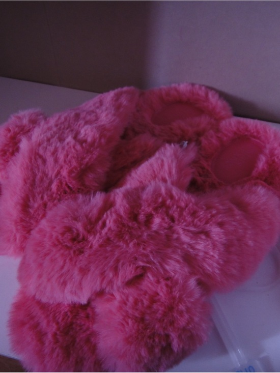 stars above Shoes - stars above Hot Pink Fuzzy Women's Slip-On Slippers